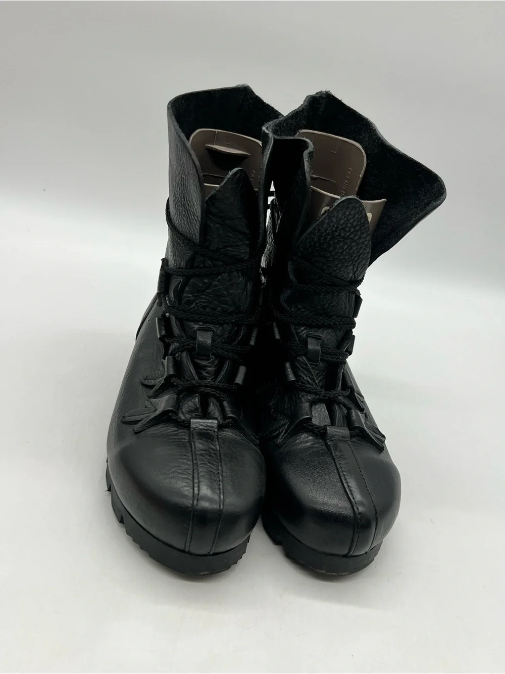 Son of Sandlar James Boot Black Leather Men's Size 45 US 12 Ankle Lace Up Boots.